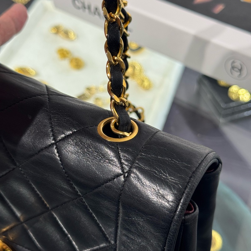 上架中🔑Chanel vintage coco Diana黛妃口蓋鏈包22cm-8