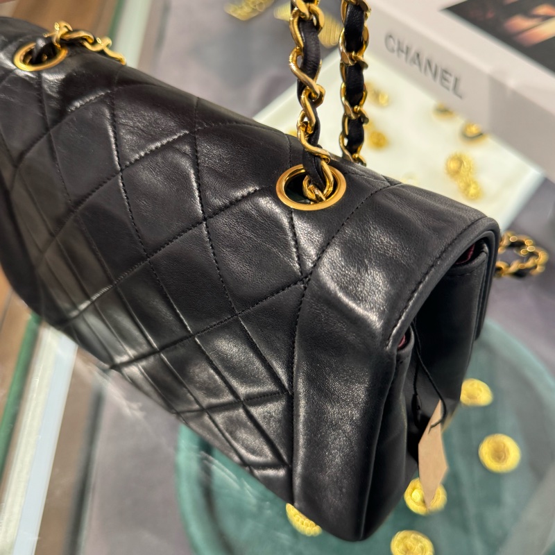 上架中🔑Chanel vintage coco Diana黛妃口蓋鏈包22cm-13