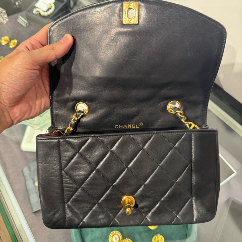 上架中🔑Chanel vintage coco Diana黛妃口蓋鏈包22cm-18