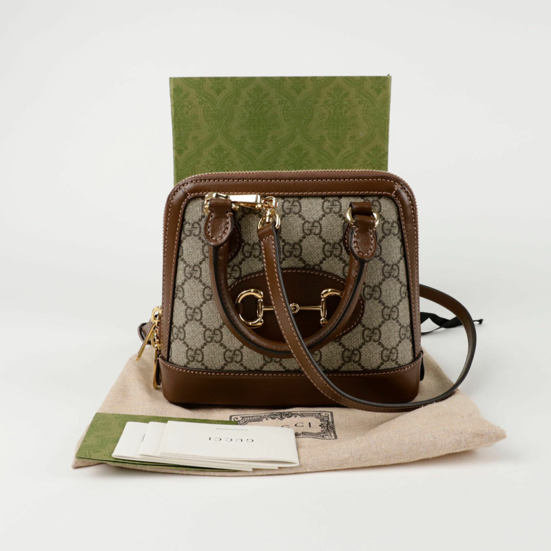 GUCCI Horsebit 1955 小號手提單肩包 640716-0