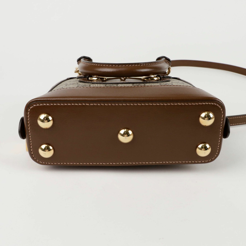 GUCCI Horsebit 1955 小號手提單肩包 640716-6