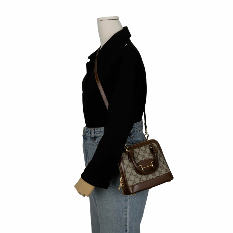 GUCCI Horsebit 1955 小號手提單肩包 640716-9