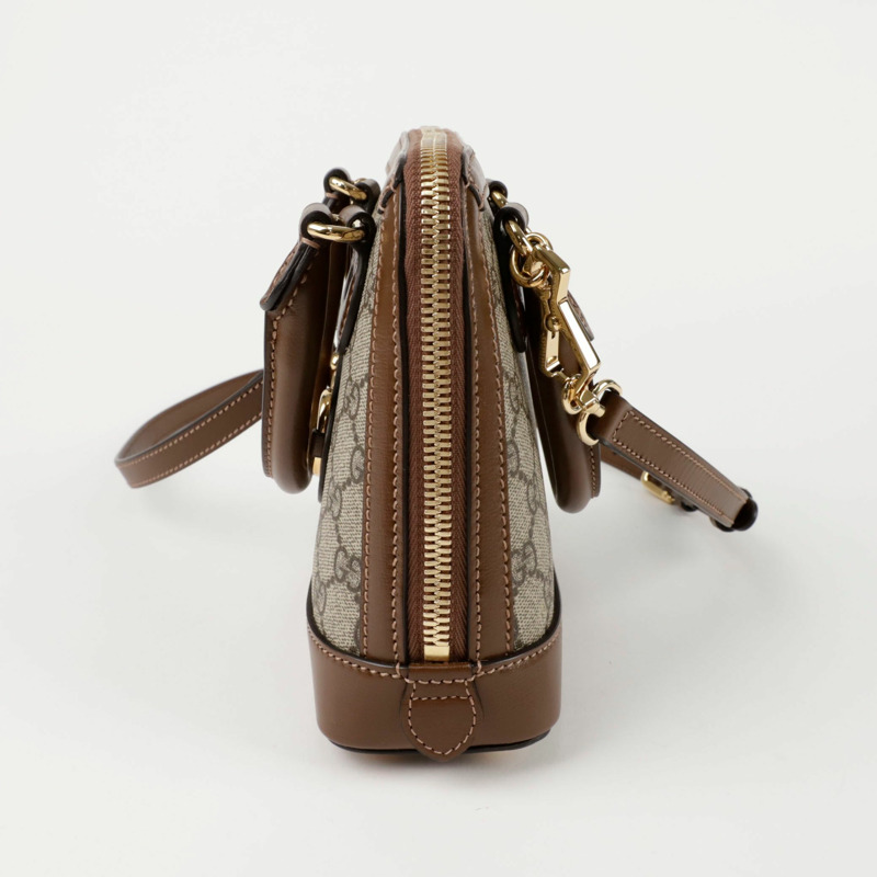 【包稅】GUCCI 640716 馬銜扣 1955 小號手提單肩包-3