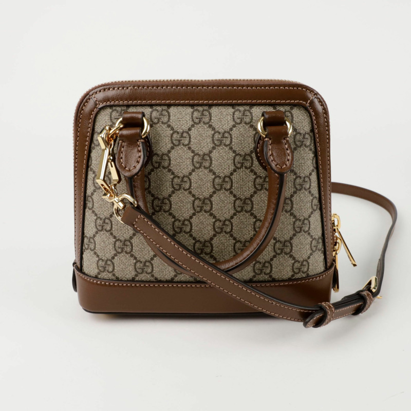 【包稅】GUCCI 640716 馬銜扣 1955 小號手提單肩包-4