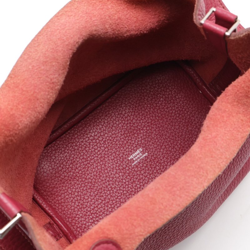 HERMES Picotin 18 - 石榴紅銀 T-3