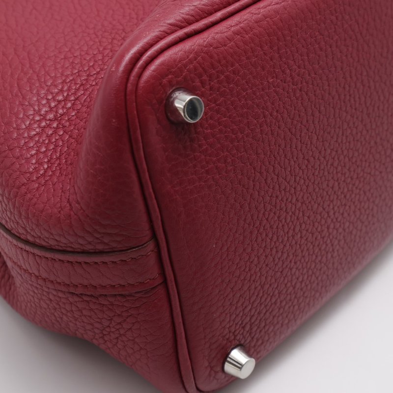HERMES Picotin 18 - 石榴紅銀 T-5