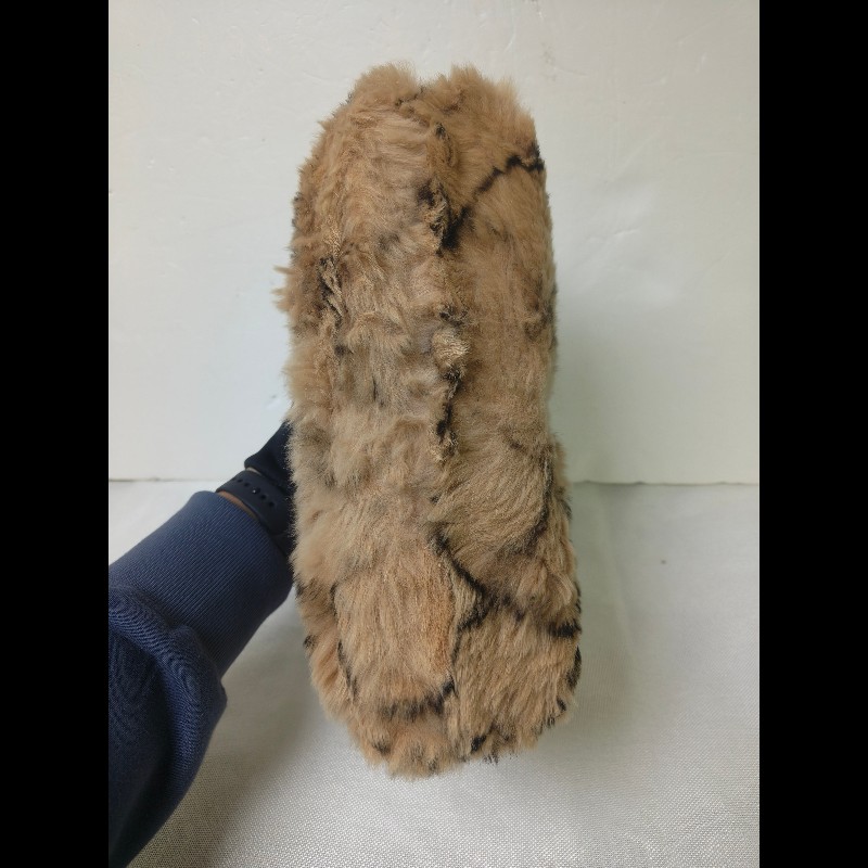 ㊣✨CHANEL✨（贈背帶）香奈兒 老香 小香 奶茶色 毛毛 異材質 稀有 毛毛包 手提包 腋下包 肩背包/二手包/二手精品🌳二手樹屋🌳-6