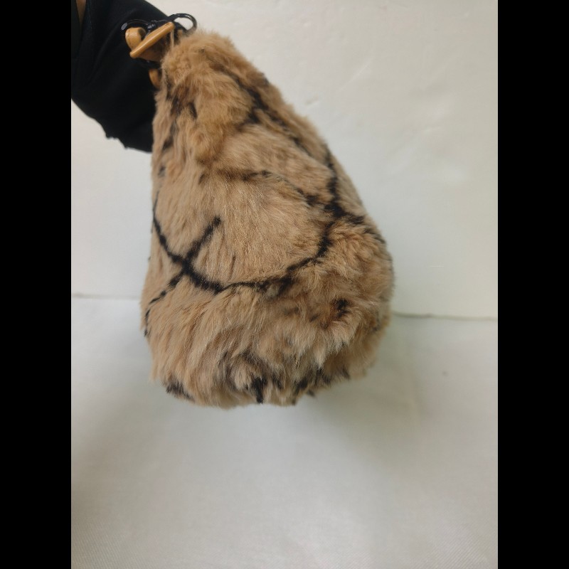 ㊣✨CHANEL✨（贈背帶）香奈兒 老香 小香 奶茶色 毛毛 異材質 稀有 毛毛包 手提包 腋下包 肩背包/二手包/二手精品🌳二手樹屋🌳-7