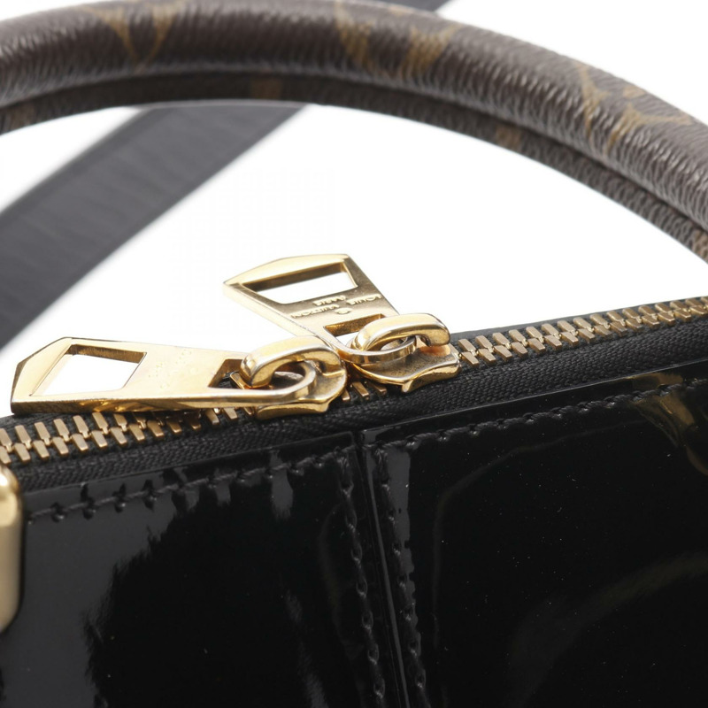 路易威登 Miroir 手提斜背包 M54626 黑色漆皮-9