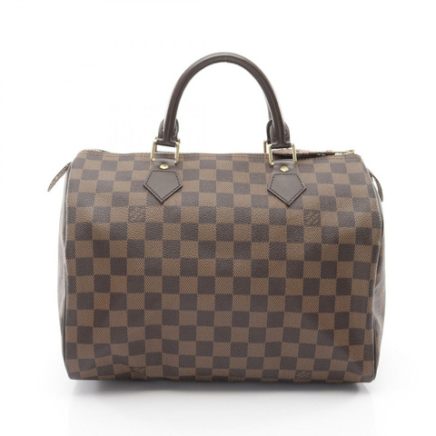 路易威登 Speedy 30 手提包 N41531 Damier Ebene 帆布棕色 二手 女士 LV