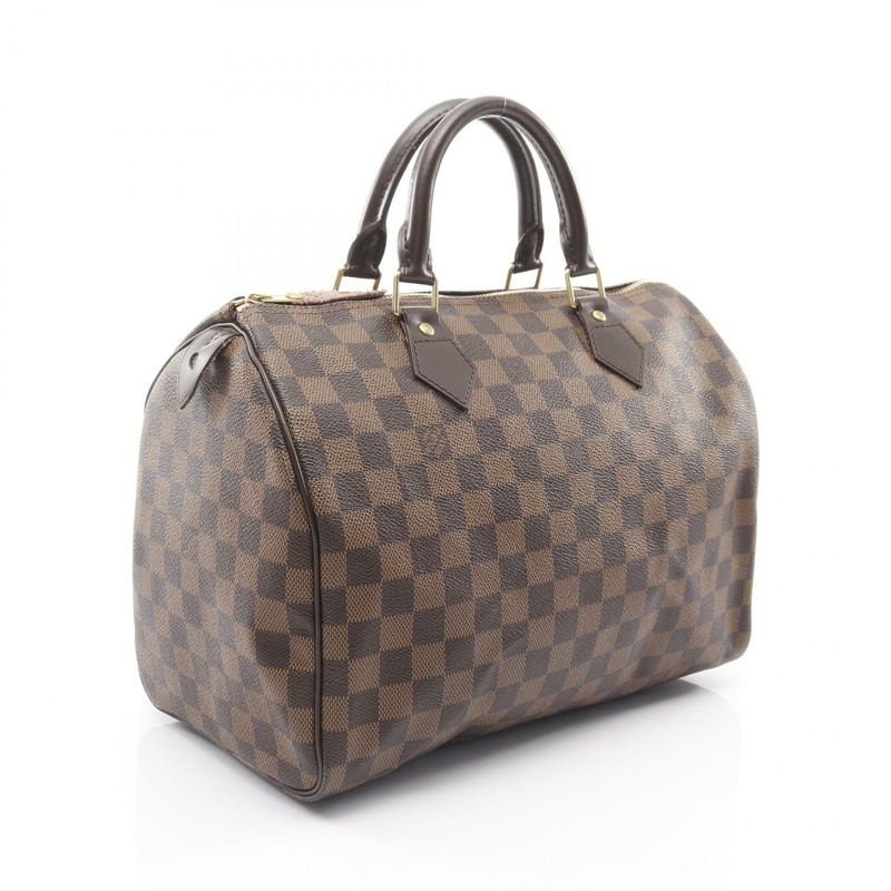 路易威登 Speedy 30 手提包 N41531 Damier Ebene 帆布棕色 二手 女士 LV-1
