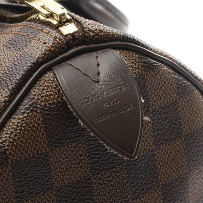 路易威登 Speedy 30 手提包 N41531 Damier Ebene 帆布棕色 二手 女士 LV-3