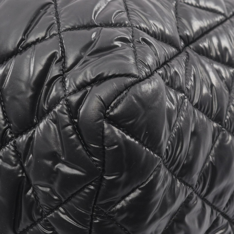 香奈兒 Coco 繭型手提包 尼龍黑色 二手 女士 SHW CC-5