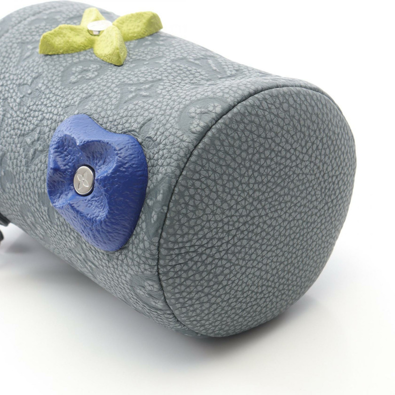 路易威登 Chalk Pouch 單肩包 M81572 Taurillon 皮革 灰色 二手 男士-6