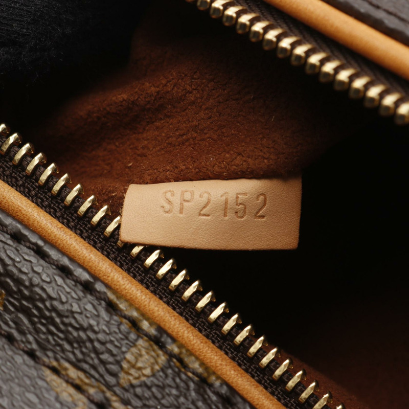 路易威登 Olympe 單肩手提包 M40580 Monogram 帆布皮革駝色二手-4