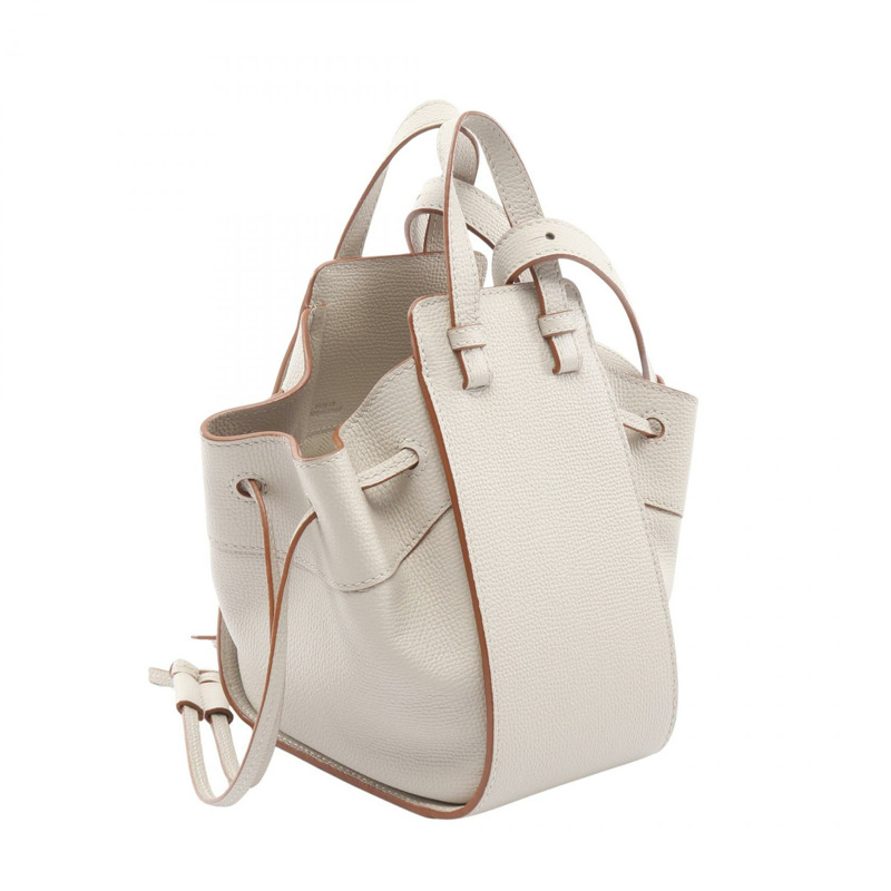 LOEWE Hammock迷你單肩斜背手提包,米色皮革,二手女款-1