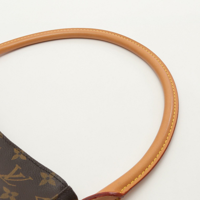 路易威登 Looping MM 單肩包 M51146 PMonogram 皮革棕色二手女士-7
