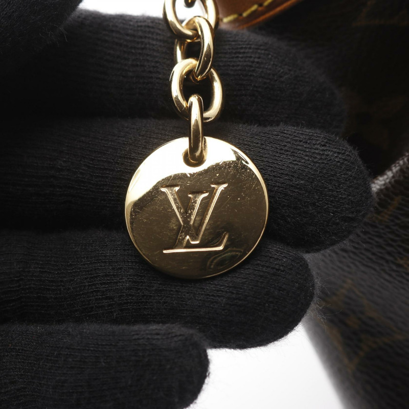 路易威登 Tivoli PM 手提包 M40143 Monogram 帆布皮革棕色二手女士-6