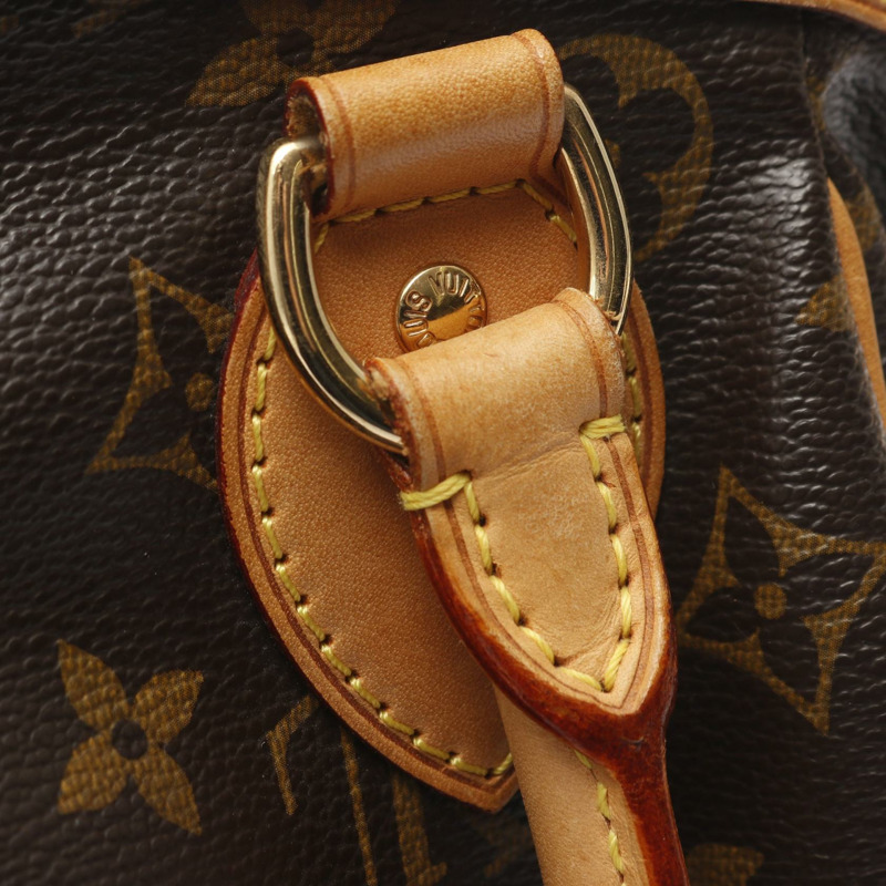 路易威登 Tivoli PM 手提包 M40143 Monogram 帆布皮革棕色二手女士-7