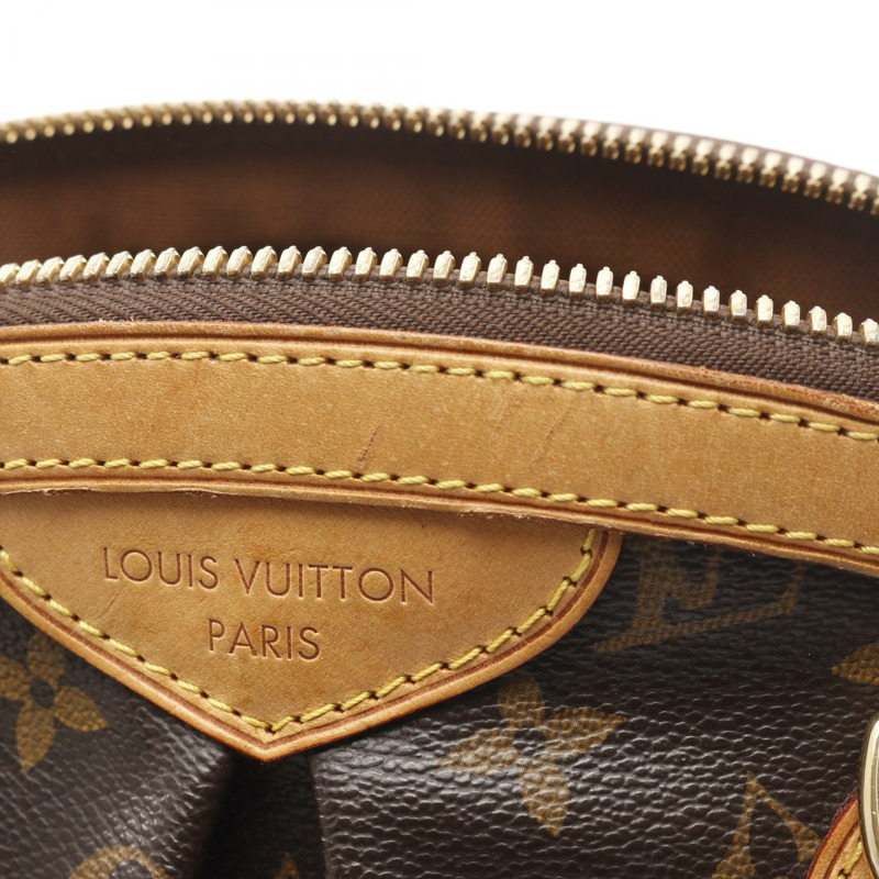 路易威登 Tivoli PM 手提包 M40143 Monogram 帆布皮革棕色二手女士-10