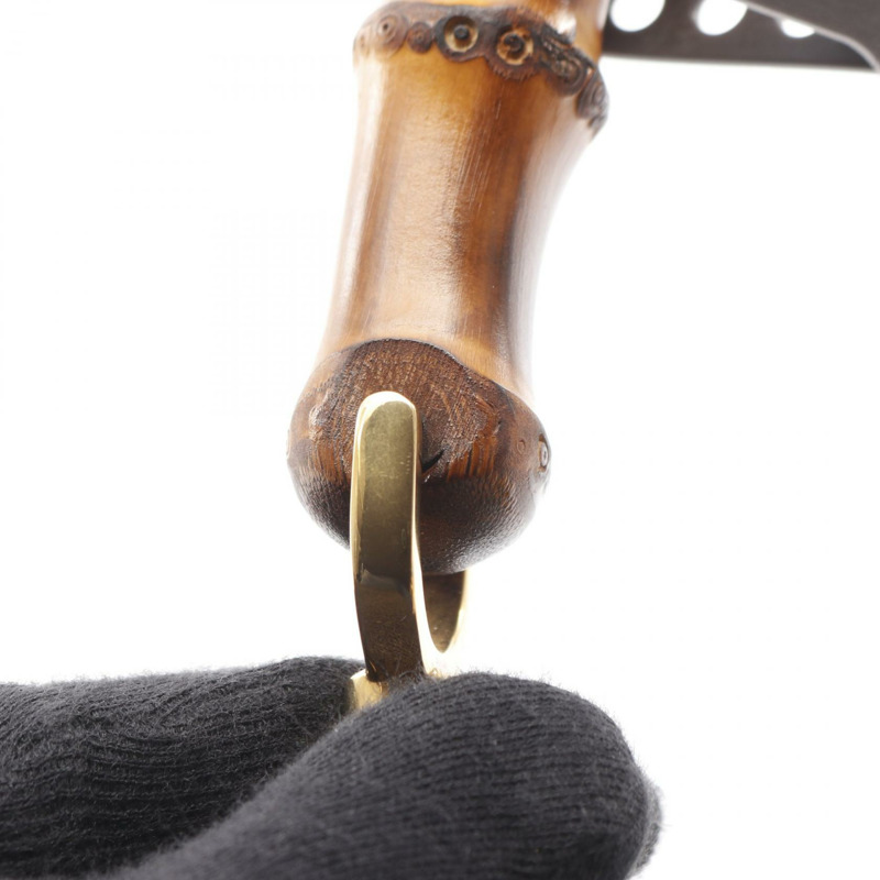 GUCCI Bamboo 1947 GG logo 兩用肩包 678489 帆布 橘色 海軍藍 二手-7