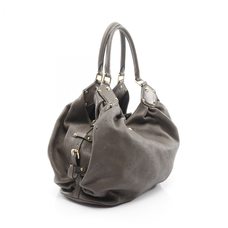 路易威登 Mahina L 肩包 M93821 皮革 Mahina Gris 珍珠色-1