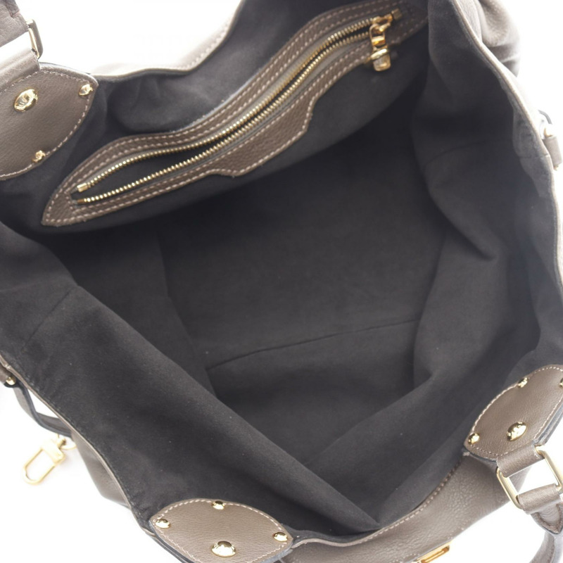 路易威登 Mahina L 肩包 M93821 皮革 Mahina Gris 珍珠色-2