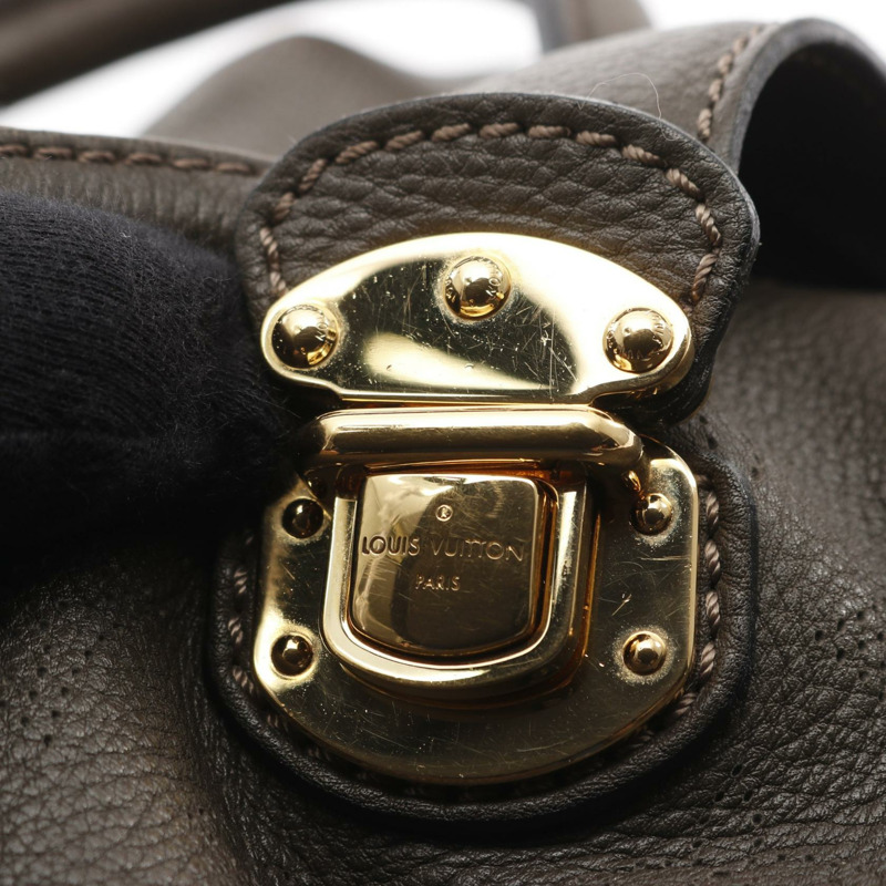 路易威登 Mahina L 肩包 M93821 皮革 Mahina Gris 珍珠色-5