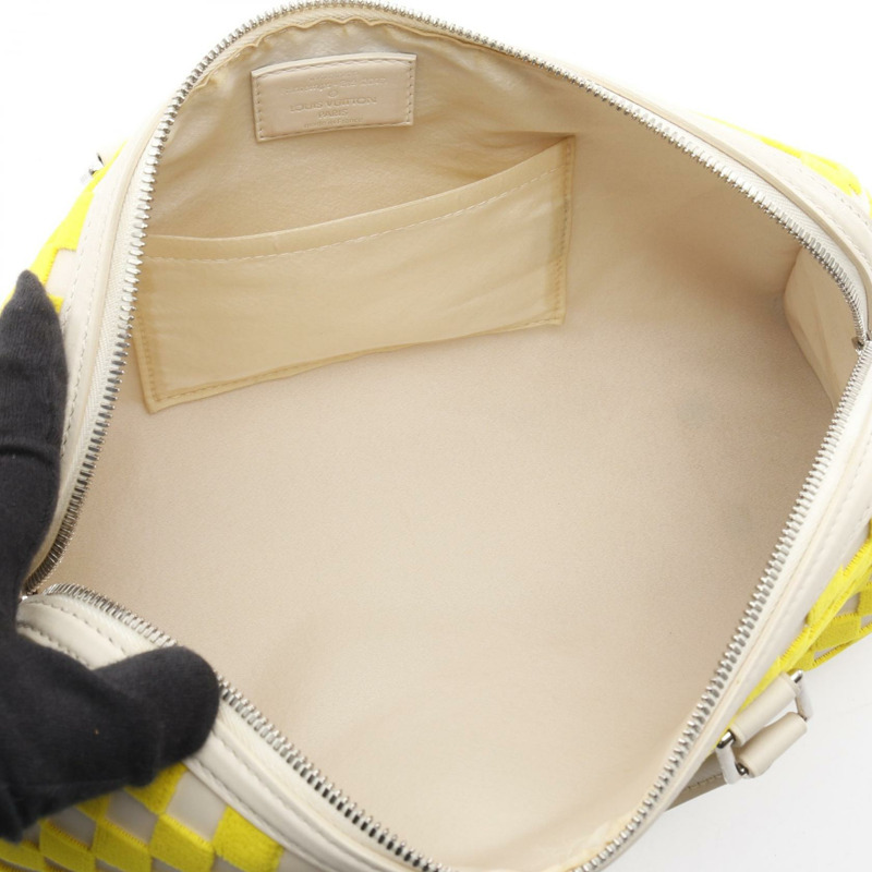 路易威登 Speedy EW 手提包 M48912 Damier Cubic 帆布 Jaune 黃色 二手 LV-2