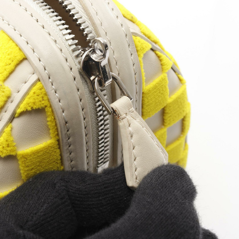 路易威登 Speedy EW 手提包 M48912 Damier Cubic 帆布 Jaune 黃色 二手 LV-9