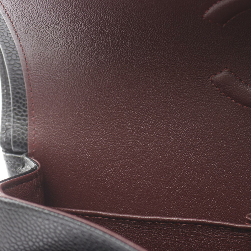 香奈兒 (CHANEL) Matelasse 雙蓋鏈條肩背包 A01112 黑色皮革 GHW 二手 CC-5