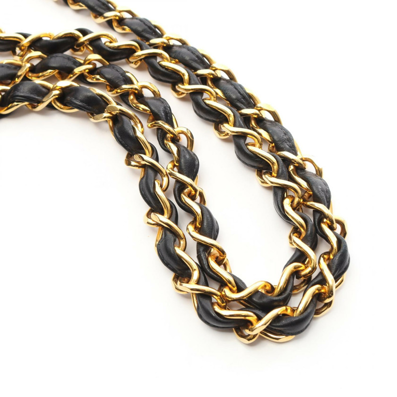 香奈兒 Jumbo Matelasse 單翻蓋鏈條肩背包，羊皮材質，黑色，二手 CC-12