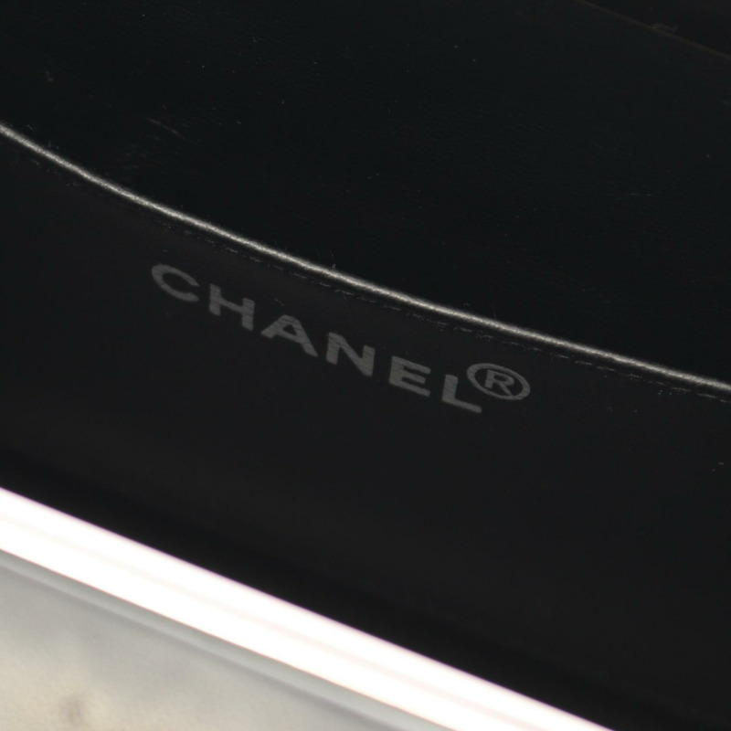 香奈兒 (CHANEL) Matelasse 手提包 06857 黑色漆皮二手女士 SHW CC Coco-3