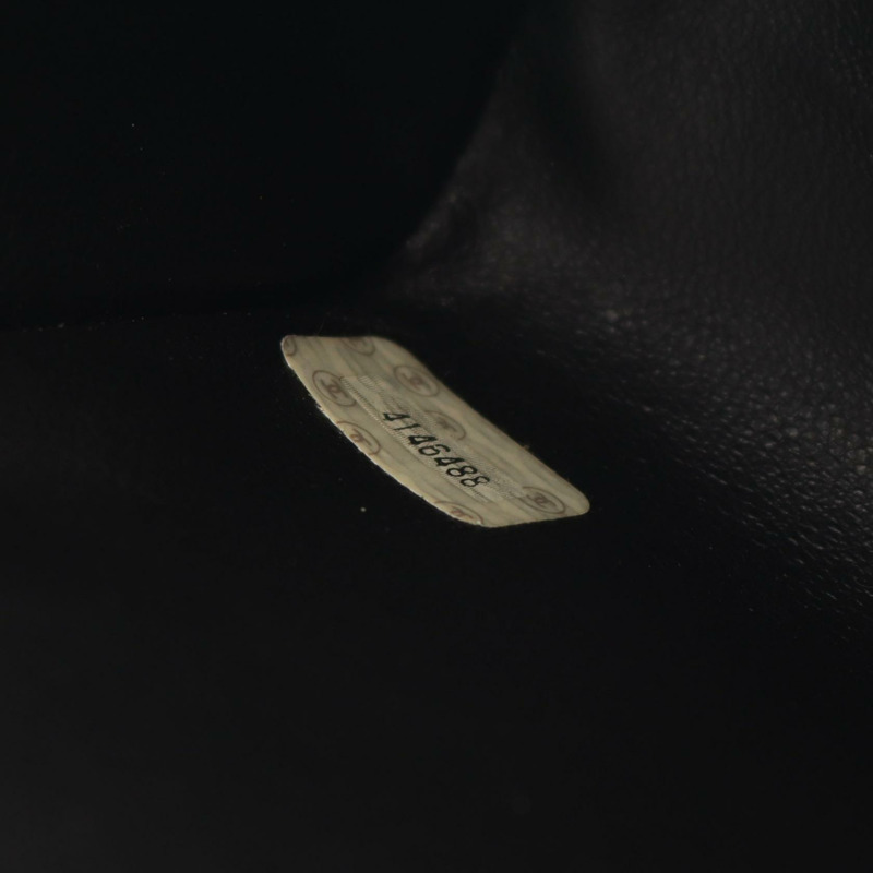 香奈兒 (CHANEL) Matelasse 手提包 06857 黑色漆皮二手女士 SHW CC Coco-4