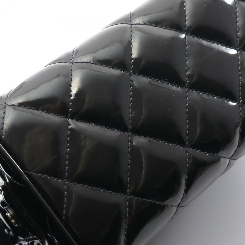 香奈兒 (CHANEL) Matelasse 手提包 06857 黑色漆皮二手女士 SHW CC Coco-8