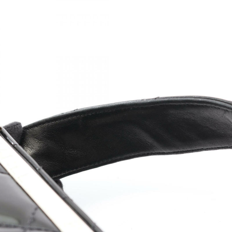 香奈兒 (CHANEL) Matelasse 手提包 06857 黑色漆皮二手女士 SHW CC Coco-9