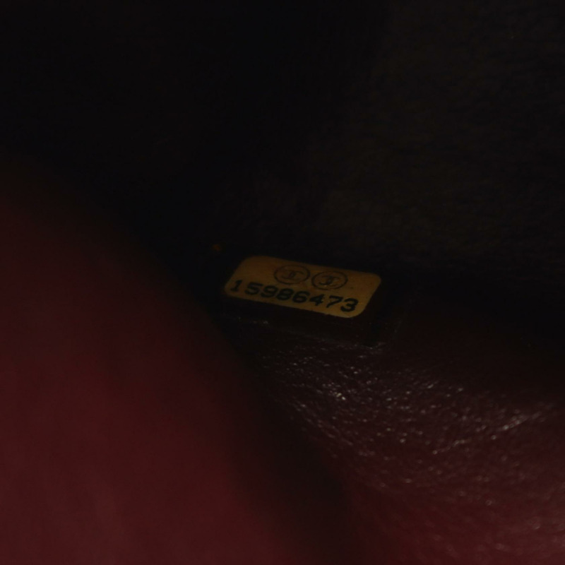 香奈兒 (CHANEL) Matelasse W 翻蓋鏈條單肩背包，羊皮材質，黑色，二手，金色五金，CC-4