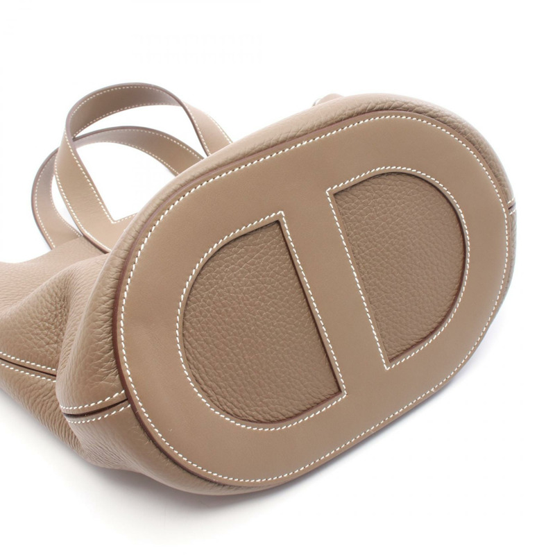 愛馬仕 In the Loop 23 手提包，Clemence Swift 皮革，灰褐色，二手，B SHW-5