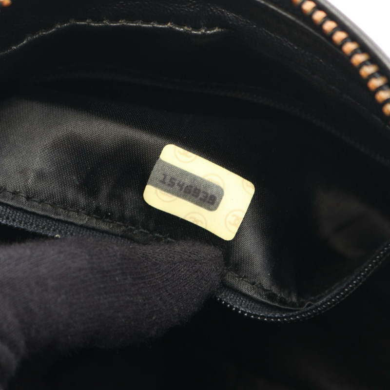 香奈兒 (CHANEL) 絎縫鏈條肩背包，羊皮材質，黑色，二手，斜背包，金色五金-4