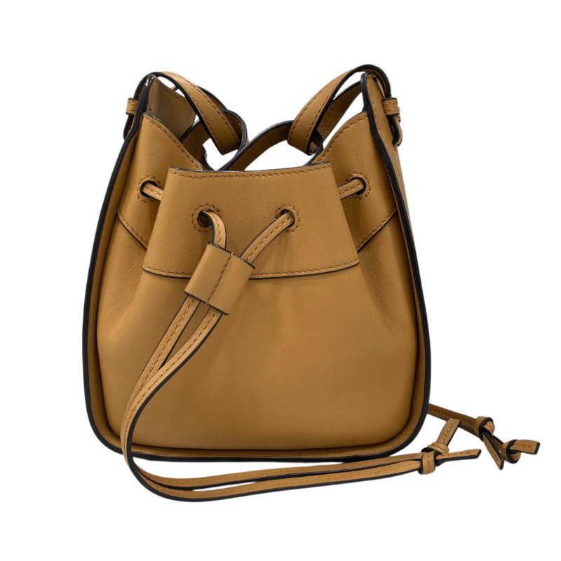 LOEWE 羅威 HAMMOCK MINI 皮革 吊床包 淺棕色-1