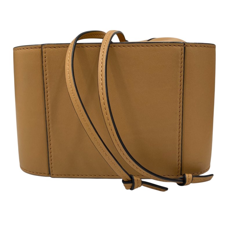 LOEWE 羅威 HAMMOCK MINI 皮革 吊床包 淺棕色-4