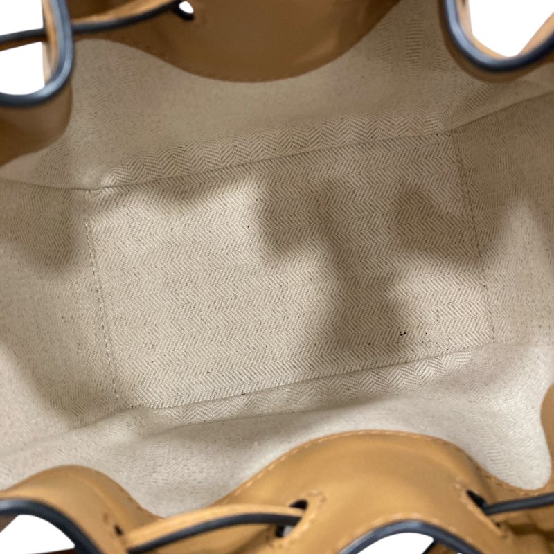 LOEWE 羅威 HAMMOCK MINI 皮革 吊床包 淺棕色-6