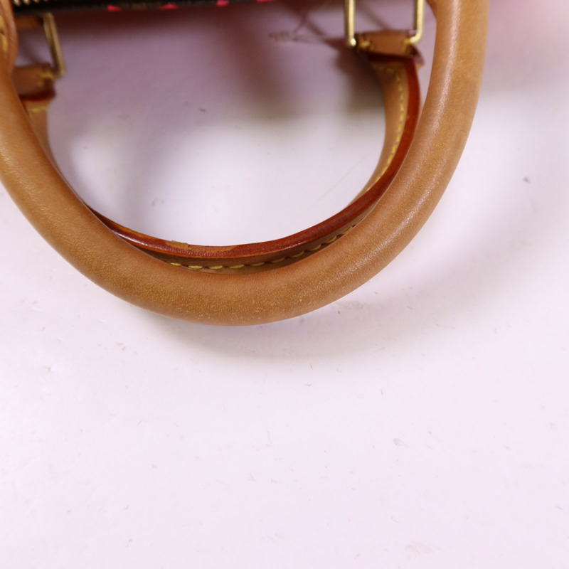 LOUIS VUITTON Monogram Graffiti Speedy 30金扣手挽袋-14