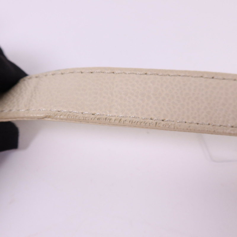 CHANEL 牛皮皮革Shoulder Bag銀扣肩背袋-18