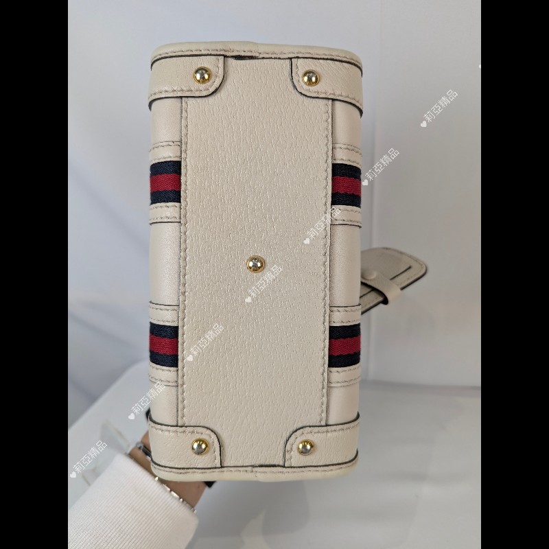 莉亞精品♡Gucci 牛皮波士頓兩用包 二手美包-7