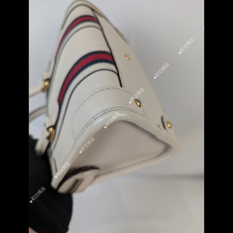 莉亞精品♡Gucci 牛皮波士頓兩用包 二手美包-13