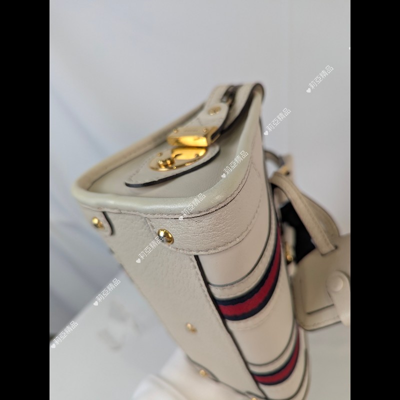 莉亞精品♡Gucci 牛皮波士頓兩用包 二手美包-14