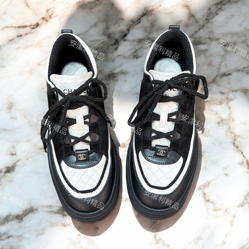 莉亞精品♡Chanel 25B熊貓鞋 尺碼38.5近新美鞋-0