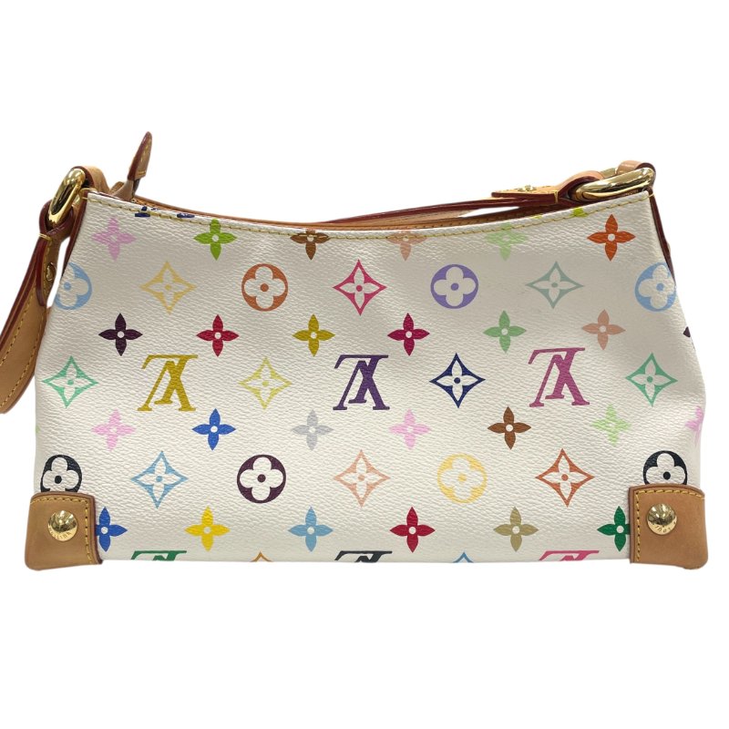 LOUIS VUITTON 路易威登 M40098 Eliza 單肩腋下包 白三彩老花 金釦-1