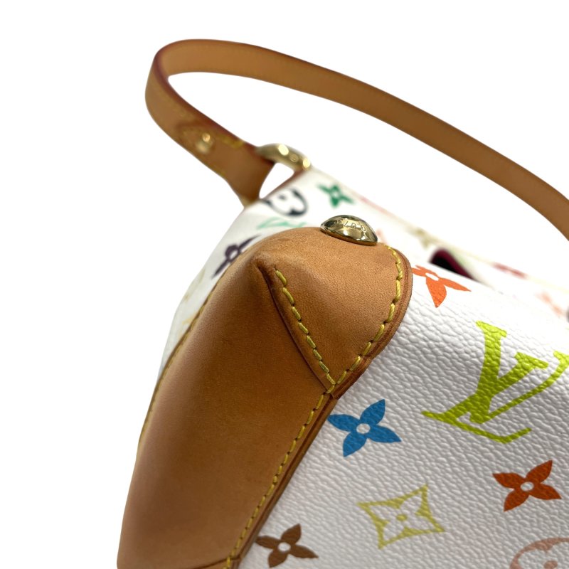 LOUIS VUITTON 路易威登 M40098 Eliza 單肩腋下包 白三彩老花 金釦-5